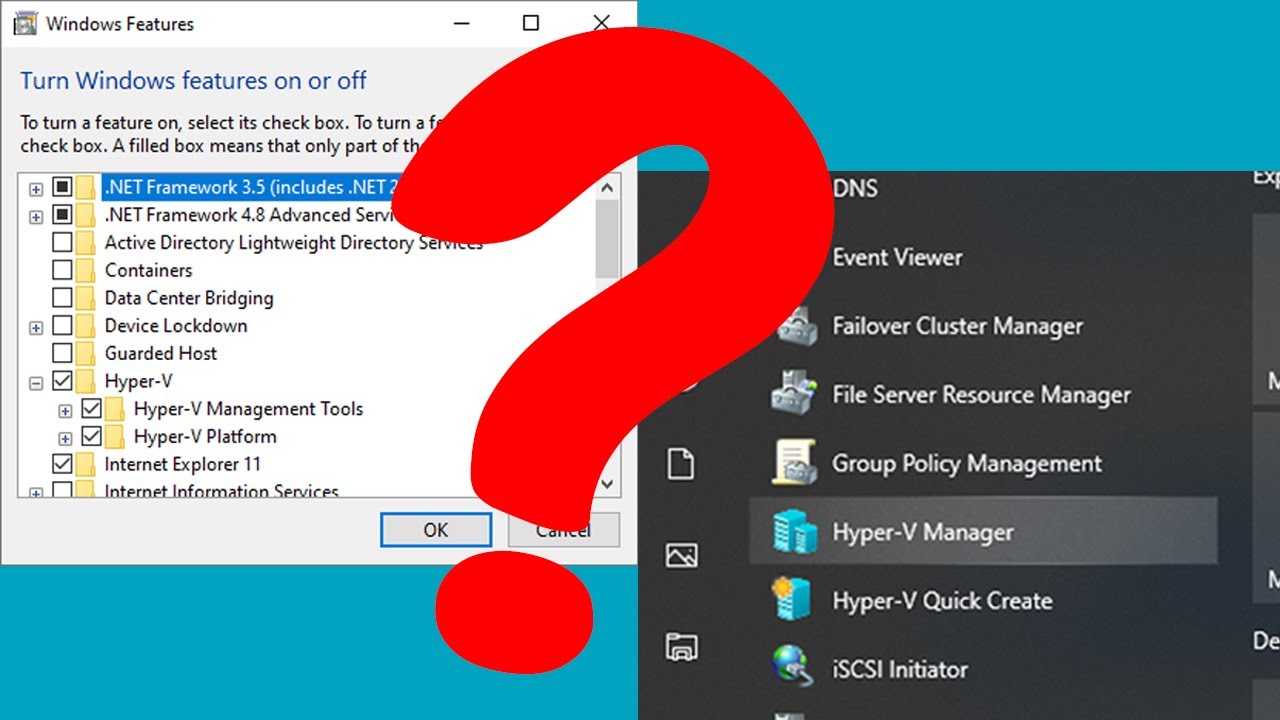 how to install hyper-v management tools windows 10