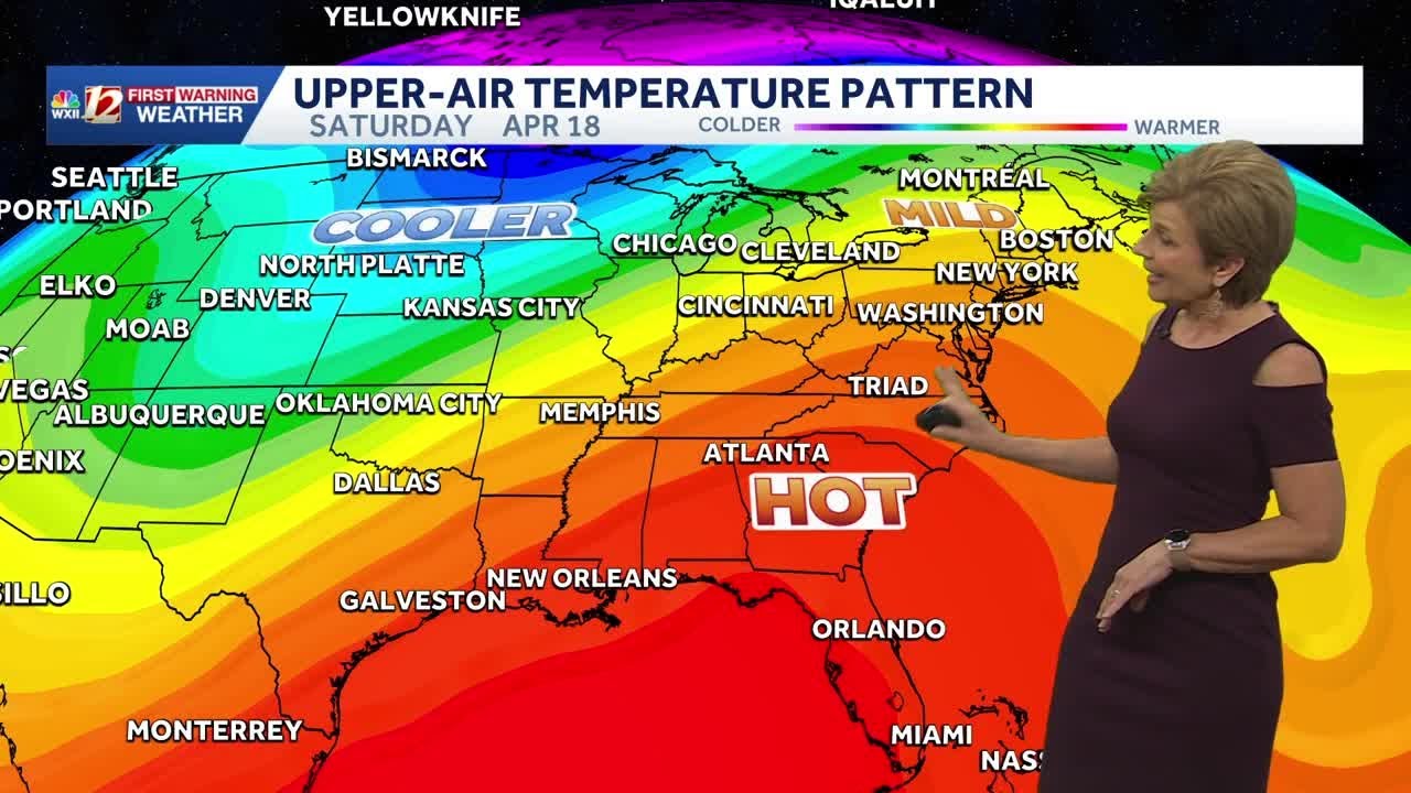 Hot and dry week ahead, near record temps - YouTube