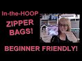 In the Hoop Zipper Bag for Beginners