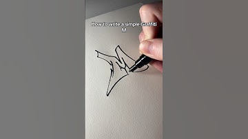 How to write M Graffiti #art #love #asmr #graffiti #painting #drawing #calligraphy #asmr