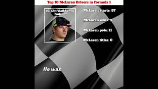 Top 10 McLaren Drivers in Formula 1- Kimi Raikkonen  #shorts  #raikkonen  #kimi