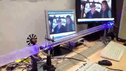 Real-Time Free-Space Optical (FSO) video transmission through VLC