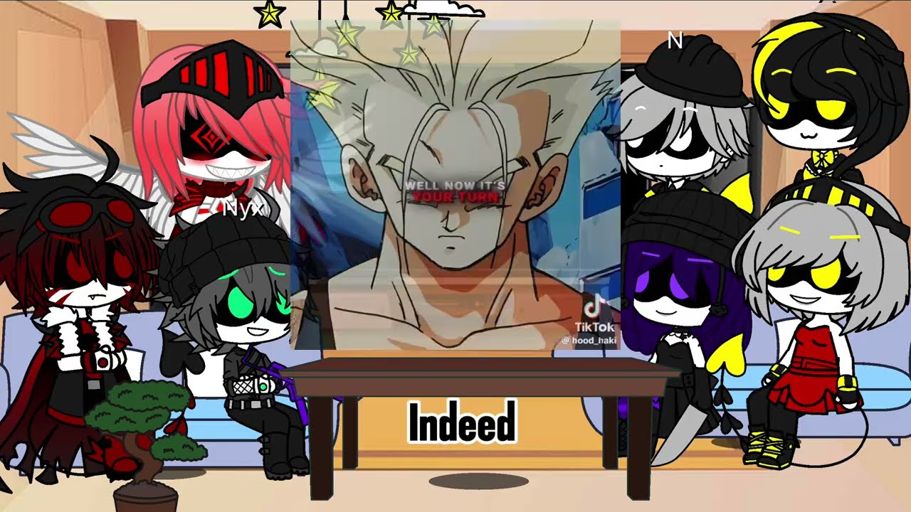 Murder drones react to Trunks | goku | dragonball | Cyn | FPE | Gacha life