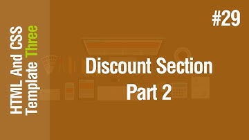 [Arabic] HTML & CSS Template Three 2021 - #29 - Discount Section Part 2