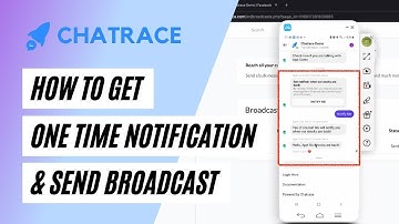 How to get One Time Notifications and Send Broadcast