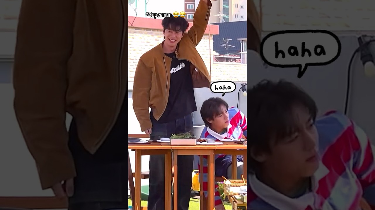 Poor leejun&jihoon🤏🏻❗️😂!Wind makes them chaotic! 