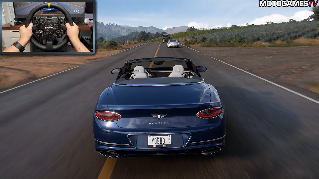 Forza Horizon 5 - 2021 Bentley Continental GT Convertible | Moza DD R9 Gameplay