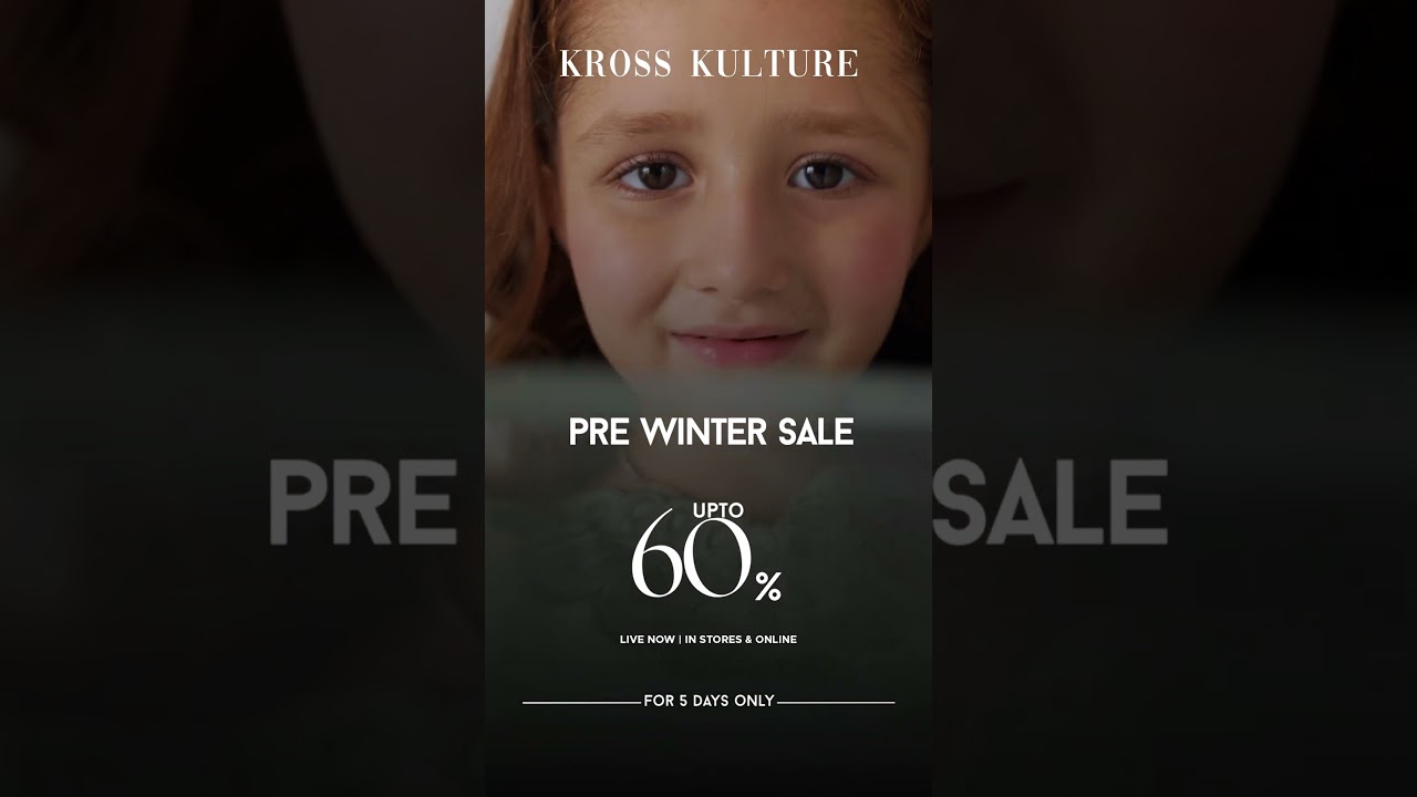 Pre-Winter sale upto 60% off - For 5 days only.  