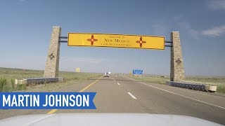 American Road Trip Hyperlapse 2238 miles on i-40 from Tennessee to California