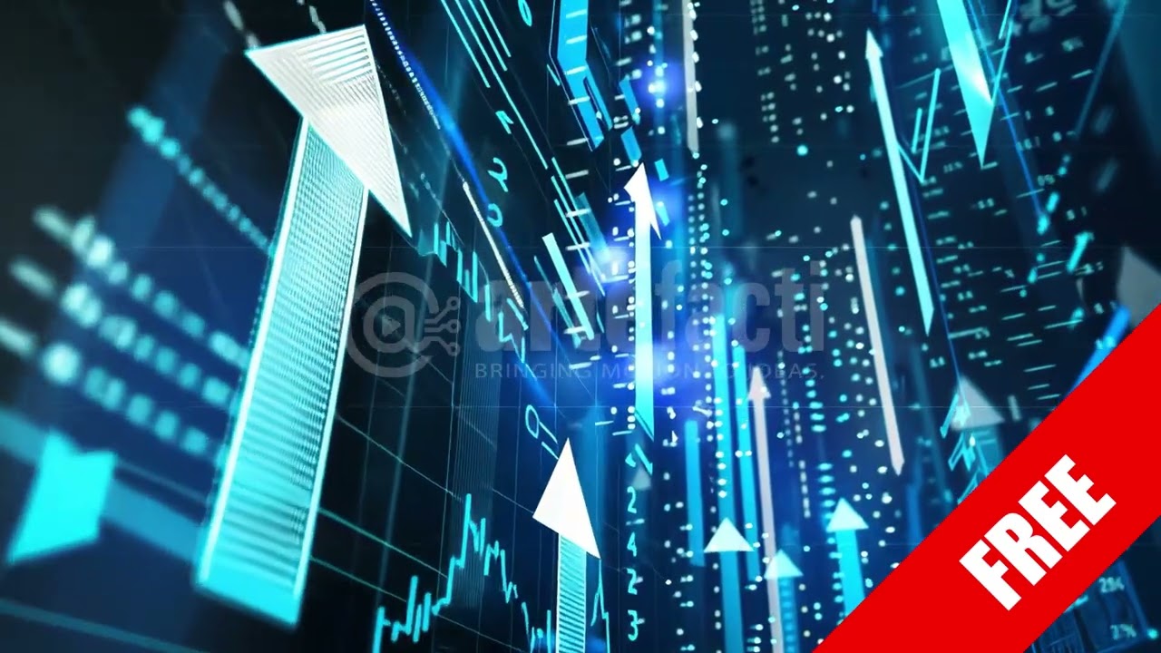 Free 4K Finance Arrows & Data Flow – Stock Motion Background