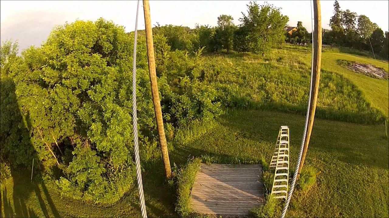 Camp Tanadoona -  2012 Staff Training on the Giant Swing and Slacklining