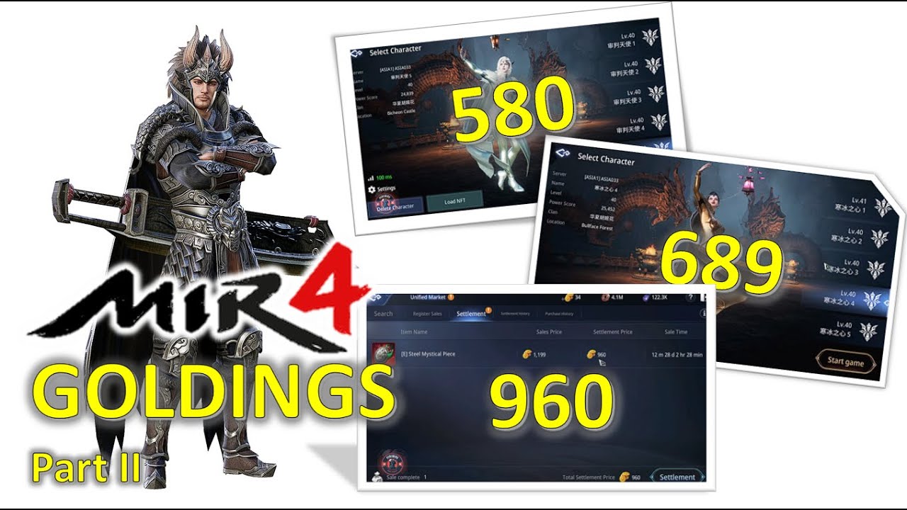 MIR4 EASY GOLDINGS - POWER OF ALT (HARVEST) Part 2!! 