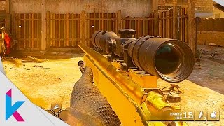 *NEW* Call of Duty 4 Modern Warfare Remaster GOLD M40A3 Sniper on Overgrown Gameplay