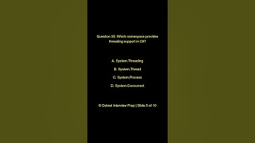 Dot Net Programming Questions   | C# Collections & Generics Practice Quiz | Part 4 - Question 5