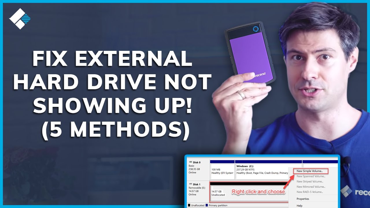 aIDS uklar sortie How to Fix External Hard Drive Not Showing Up - YouTube