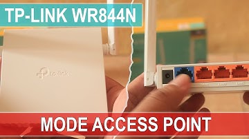 Cara Setting Mode Access Point TP Link WR844N - Sambung Via LAN