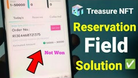 Treasure NFT Reservation Failed Fix 100% || Treasure NFT reservation fail Kyun ho jata hai