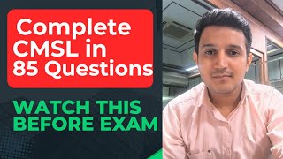 CMSL Top 85 Questions and Important Notes | CS Exams June 2026 