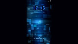 Galaxy Premium Theme -  Blue Tech Animated Lockscreen
