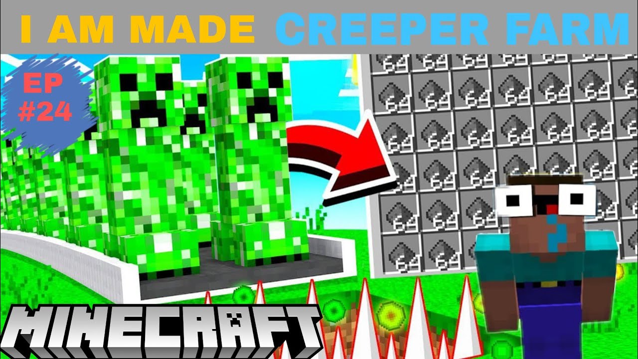Minecraft Survival Series ep#24 I am made creeper farm - YouTube