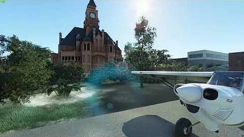 Ellis County Historic Courthouse, (Waxahachie, Texas, USA) in Microsoft Flight Simulator 2020