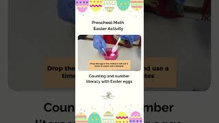 Preschool math Easter activity | Counting | Practice Numbers | Number Literacy at home