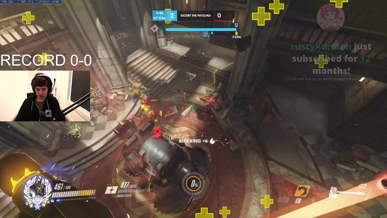 SUPER PRO REINHARDT GAMEPLAY OVERWATCH SEASON 35 TOP 500