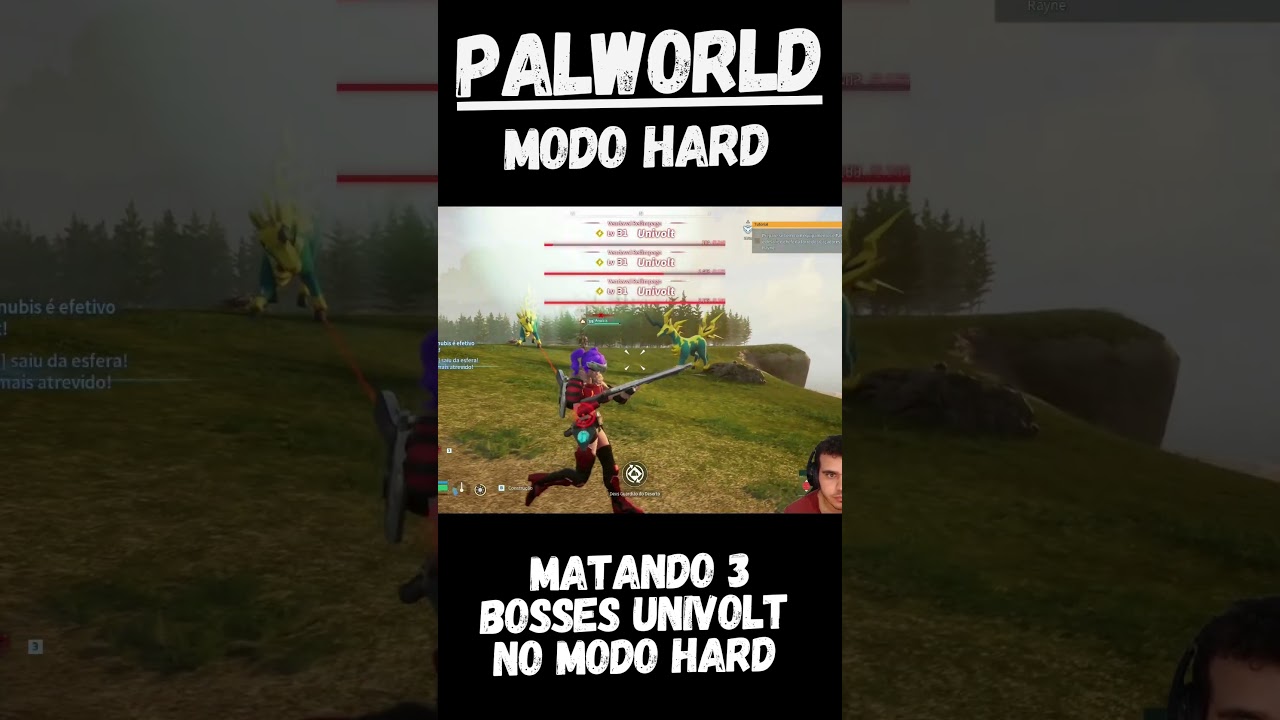 PALWORLD ►  MATANDO 3 BOSSES UNIVOLT NO MODO HARD 