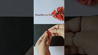 How to make a beautiful paper rose flower🌹Paper craft #cute #craft#gift#flowers#crafting#papercraft