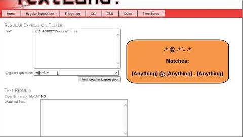 Lesson 11-4: Create a regular expression for e-mail addresses