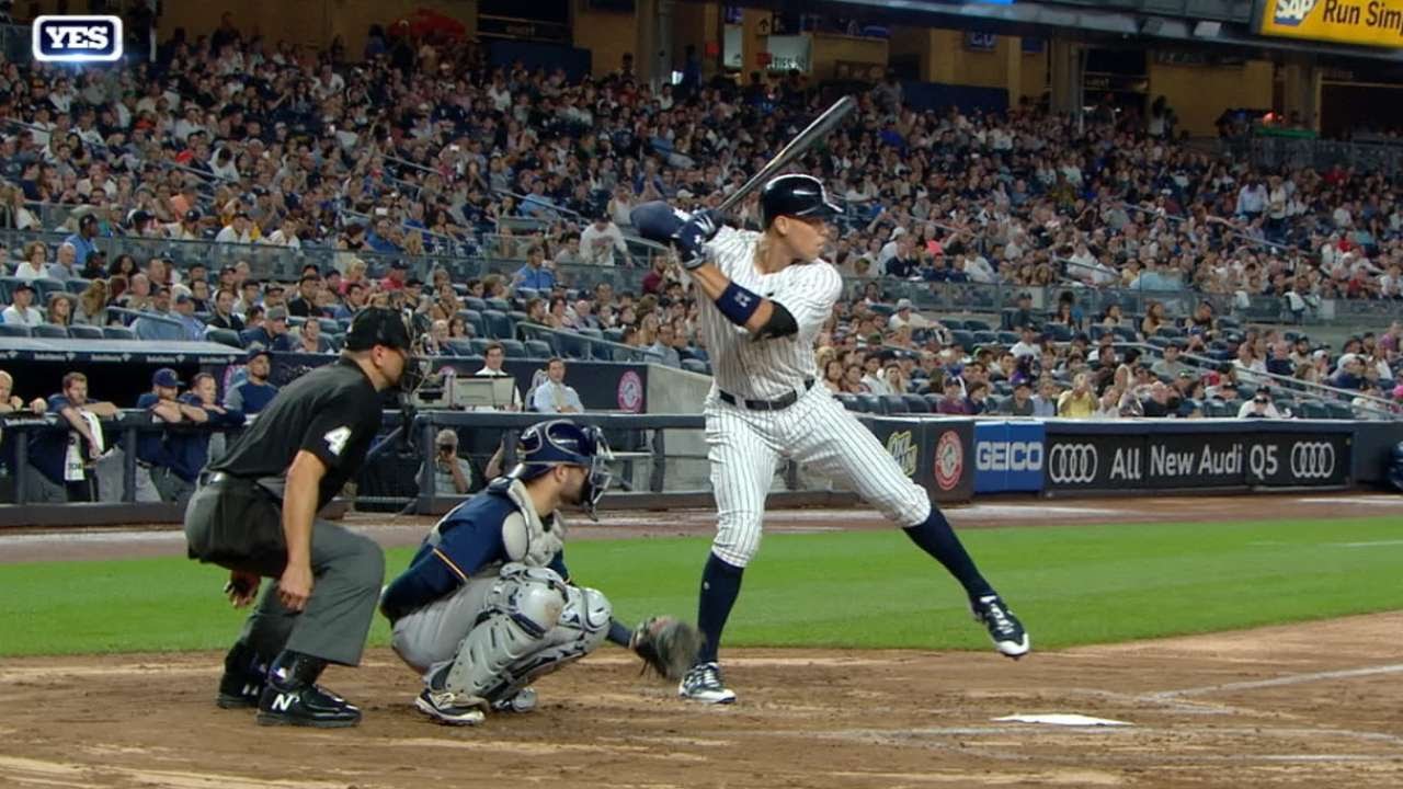Aaron Judge Hits 2 More Homers to Break Mark McGwire's Rookie Record