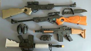 Long Toy Rifles !!! Sniper Toy Guns - Grenades and Commando Knive