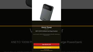 Vinnic Power – ANETO 100W PD 20,000mAh Fast Charge Powerbank | Nur 69,95 € | #Shorts