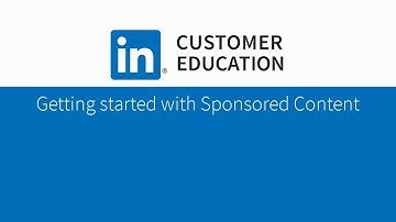 Getting started with Sponsored Content