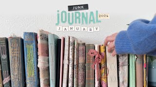 Journaling with vellum and tissue paper for Junk Journal January