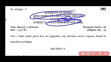 Class 7 Science Midterm paper 23  कक्षा 7 विज्ञान  (27/9/23)  official Answer key #answerkey