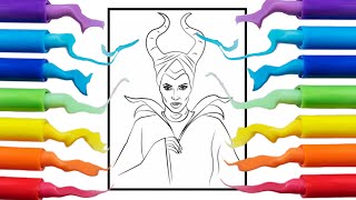 Disney villain Maleficent | Maleficent coloring pages | coloring videos