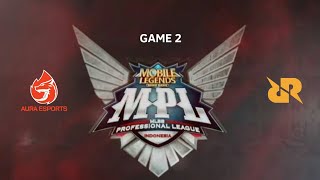 Aura Fire vs RRQ Hoshi GAME 2 MPL ID S8 W4D2 | RRQ vs AURA ESPORTSTV