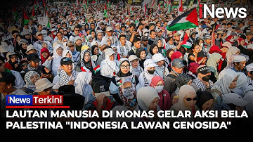 Ribuan Orang Padati Patung Kuda dan Monas Gelar Aksi Bela Palestina | iNews Terkini (12/10)