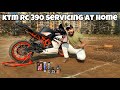 KTM RC 390 Service At Home | NEW PADDOCK STAND | LIQUI MOLY PERFORMANCE PACK!!!