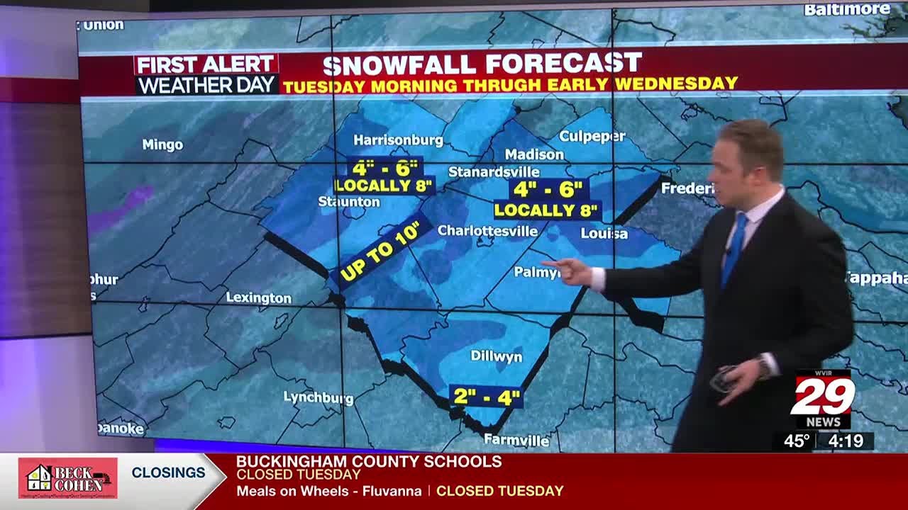Tracking a winter storm! An update on timing, amounts of snow, ice and ...