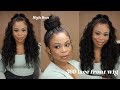 360 WIG INSTALL 🔥|  HALF UP HALF DOWN ANF HOW TO HIGH BUN | NO GLUE | GeniusWigs