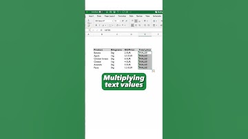 Multiply text values in #excel 🙌🏼 #exceltips #exceltutorial