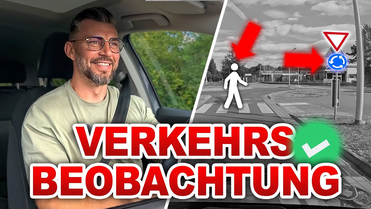 Vorausschauendes Fahren & richtige Verkehrsbeobachtung einfach erklärt 👀 l Fahrprüfung PKW