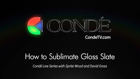 How to Sublimate Gloss Slate