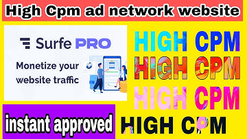 High Cpm ad network surfepro adsense alternative ads network