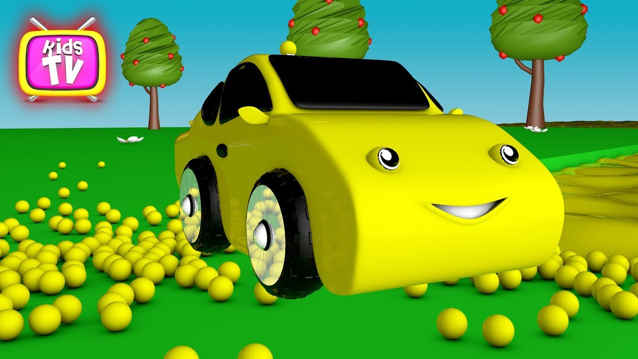 Learn colors with balls and cars YouTube