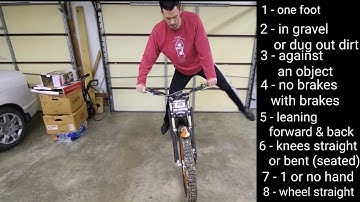 8 Ways to Static Balance a Trials Bike