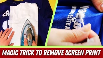 How to Remove Screen Printing from Any Shirt (Quick & Easy Method!)⚡👕