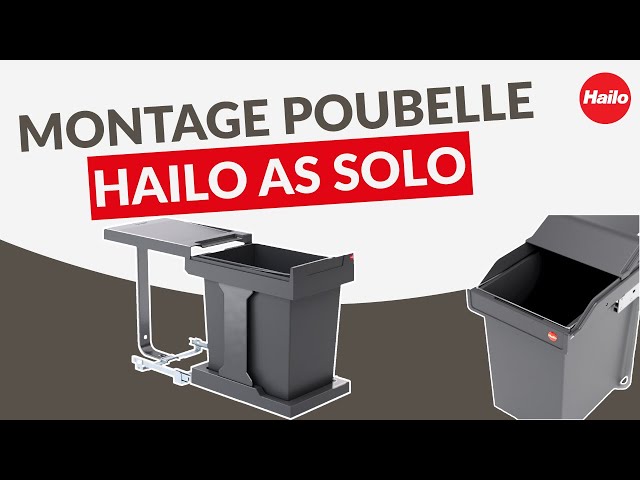 Poubelle encastrable sous évier 20L Solo Manuelle - Hailo France